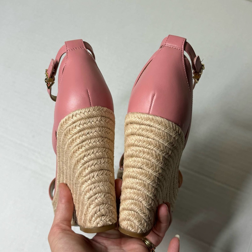 Michael Kors Pink Kimberly Leather Wedge NEW Size 10M - Picture 6 of 9